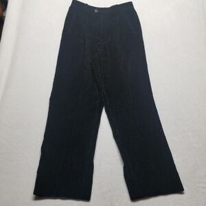 Barry Bricken 30 Pants Corduroy Tapered Leg Vintage Black Classic Dark Academia
